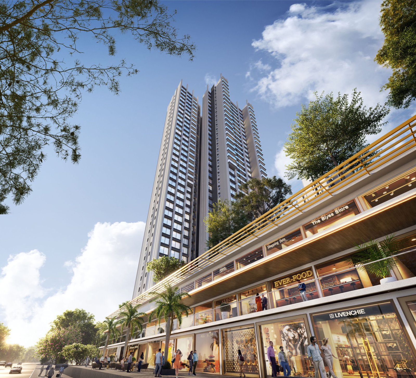 Modern, spacious apartment with stylish interiors and premium finishes at Sunteck Sky Park Mira Road.