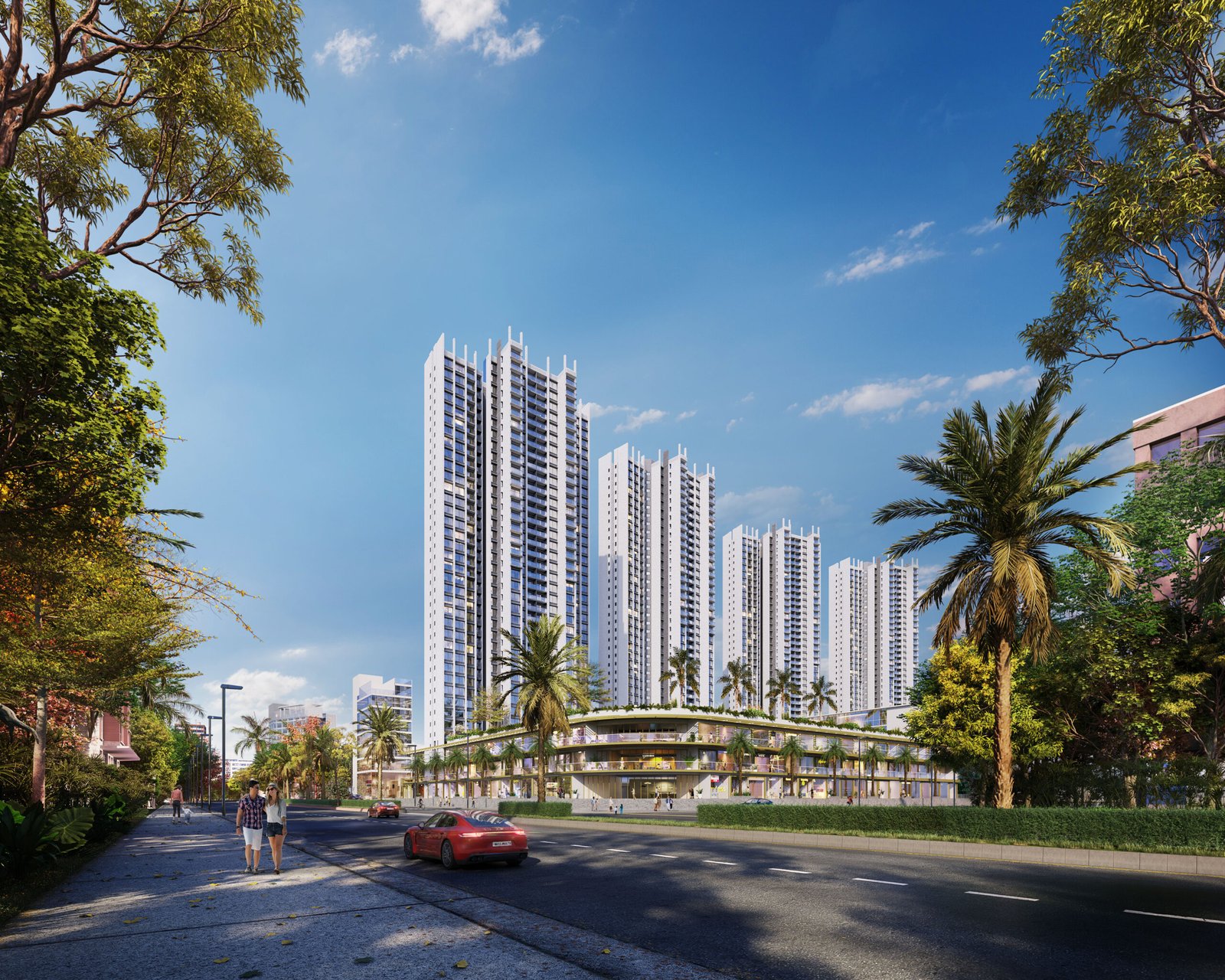 Modern, spacious apartment with stylish interiors and premium finishes at Sunteck Sky Park Mira Road.